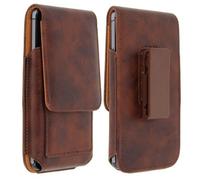 Avizar Funda Vertical de Piel Marrón para Smartphones 150x75mm