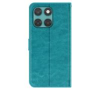 Avizar Funda Vintage para Motorola Edge 60 Fusion Cartera, Turquesa