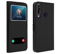 Avizar Funda Wiko View 3 Pro con doble ventana Carcasa de silicona,