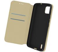 Avizar Funda Wiko Y62 / Y62 Plus Tarjetero Soporte Vídeo, Dorado