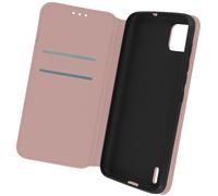 Avizar Funda Wiko Y62 / Y62 Plus Tarjetero Soporte Vídeo, Rosa champán