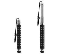 Avizar, Lápiz digital Retráctil con diamantes para pantalla táctil Jack 3,5 mm