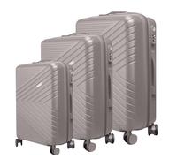 Avizar, Lote de 3 maletas rígidas con textura Chevron Strié y cerradura TSA