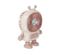 Avizar, Mini Ventilador Portátil 3 Velocidades Recargable USB-C Diseño Robot