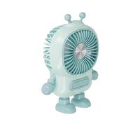 Avizar, Mini Ventilador Portátil 3 Velocidades Recargable USB-C Diseño Robot