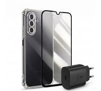 Avizar, Pack Accesorios Funda con Cristal y Cargador para Samsung Galaxy A16