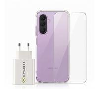 Avizar, Pack Accesorios Funda con Cristal y Cargador para Samsung Galaxy A37
