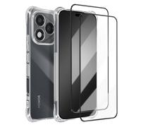 Avizar, Pack para Honor 400 Lite: funda antigolpes y 2 cristales templados
