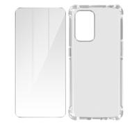 Avizar, Pack Protección para Oppo A94 5G Funda Flexible + Cristal Templado