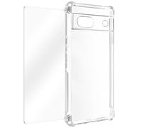 Avizar, Pack Protector Google Pixel 7a Carcasa reforzada + Cristal templado