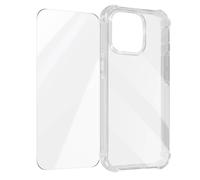 Avizar, Pack Protector iPhone 15 Pro Max Carcasa reforzada + Cristal templado