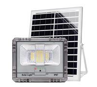 Avizar Proyector Solar LED 10W IP67 con Batería 10000mAh con Panel 12W, Gris