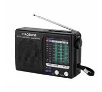 Avizar, Radio Portátil AM/FM Analógica Compacta a Pilas con Antena Telescópica
