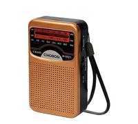 Avizar Radio portátil de 3 bandas FM / AM / SW Alta precisión y compacto, Marrón