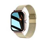 Avizar Reloj Inteligente Balnéo 1,69" Bluetooth 5.1 IP67 Correa de Acero, Dorado