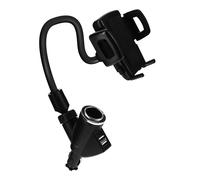 Avizar Soporte para coche Encendedor + 2 puertos USB + 1 toma encendedor,