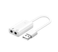 Avizar, Tarjeta de sonido externa USB a Jack 3,5 mm para Audio y Micrófono