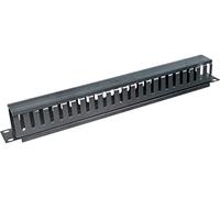AVIZIO Alantec PK008 - Boîtier de câbles - Mur - Noir - Metal - Plastique - 1U