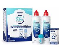 Avizor Ever Clean Plus 2x350 ml + Lacrifresh Ocu-Dry 0,30% 10 ml | Solución de Limpieza y Desinfección con Peróxido + Gotas Oculares sin Conservantes