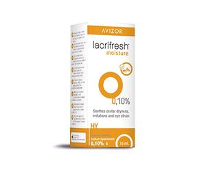 Avizor Lacrifresh Moisture 0,10% | Gotas Oculares Multidosis con Ácido Hialurónico | Para Sequedad Ocular | Formato 15 ml