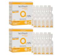 Avizor Lacrifresh Moisture Pack 2 Cajas de 20 x 0,4ml - 40 Monodosis - Hidratación Ocular Instantánea con Hialuronato de Sodio al 0,10%- Alivio Duradero - Sequedad Ocular Ambiental