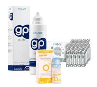 Avizor Pack Cuidado Lentes RPG: GP Multi 120ml + Lacrifresh Moisture 15ml + Saline 30x5ml. Limpieza, Hidratación y Aclarado.
