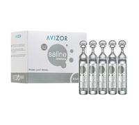 Avizor Saline Monodosis | Solución Salina sin Conservantes para Lentes de Contacto | Ideal para Viajes y Ojos Sensibles | 30x0,4ml
