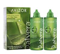 Avizor Unica Alvera | Solución con Aloe Vera para Lentes Blandas | Pack Viaje y Hogar 2x350ml