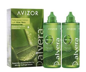 Avizor Unica Alvera | Solución con Aloe Vera para Lentes Blandas | Pack Viaje y Hogar 2x350ml