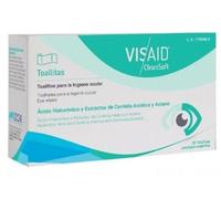 Avizor Visaid CleanSoft 20 Toallitas Oculares Estériles - Limpieza Suave e Higiénica de Párpados y Pestañas, Hidratación Profunda, Revitalización Periocular, Ideal para Ojos Sensibles