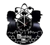 AVJERA Breaking Bad Crime Drama Series Reloj de Pared de Vinilo Disco de Vinilo Reloj de Pared Retro Cumpleaños Año Nuevo Navidad Regalo de cumpleaños Personalidad