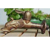 AVJERA Grifo Dragn de Bronce Antiguo, Estilo Rural, Jardn, Forma de Animal, Montaje en Superficie, Latn Cepillado, Marrones