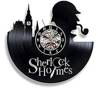 AVJERA Regalo para el Disco de Vinilo Sherlock Holmes Reloj