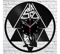 AVJERA Vasco Rossi Music Vinyl Record Retro Wall Clock Birthday New Year Christmas Birthday Gift Personality Creative Home Design Wall Decoration