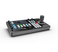 AVKANS Pro PTZ - Controlador de cámara con pantalla LCD de vista previa táctil de 5 pulgadas, teclado controlador de cámara IP NDI con joystick 4D para producción de video en vivo de la iglesia de