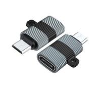 AVKGCZ Adaptador microUSB a tipo C MicroUSB macho a conector hembra tipo C de 480 Mbps, velocidad de transferencia para transferencia de datos y carga, adaptador USB OTG