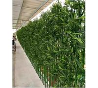 AVLLSO Bambu decoracion 1m 1,2m 1,5m 1,8m 2m de altura Tallos de bambú artificiales con hojas, Valla de pantalla de privacidad para Patio, decoración DIY, Plantas artificiales de bambú(15 Pack,2m/6.5f