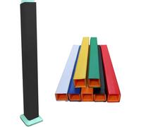 AVLLSO Colchón Para Poste De Baloncesto 6 pies de altura Almohadilla de columna cuadrada para exteriores, Almohadilla de columna de espuma para gimnasio, Plaza al aire libre impactante(Black,4x4 Inch)
