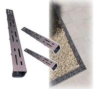 AVLLSO Cubierta de Drenaje 50 cm/19,7 Pulgadas Drenaje de Zanja con Rejilla de Acero Inoxidable extraíble y canaleta de plástico, para Uso en Exteriores(3 Pcs)