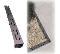 AVLLSO Cubierta de Drenaje 50 cm/19,7 Pulgadas Drenaje de Zanja con Rejilla de Acero Inoxidable extraíble y canaleta de plástico, para Uso en Exteriores(1 Pc)