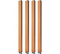 AVLLSO Paneles separadores de ambientes Lamas de aluminio rectangulares piso al techo, Columna de rejilla decorativa hueca para el pasillo del restaurante, 70-240 cm de altura opcional(4 Pack,235cm/92