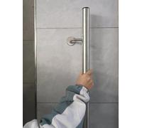 AVLLSO Pasamanos Redondo de 2 Pulgadas para Escaleras/Pórtico/Apartamento/Hospital, Barra de Seguridad para Escaleras Interiores/Exteriores, Soporte de Montaje en Pared(7.2ft/220cm)