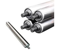 AVLLSO Rodillo transportador, 5 paquete Rodillos industriales de reemplazo de acero inoxidable para el manejo de materiales/asistencia de carga(Dia 38MM/1.5'',L 800MM(31.5in))