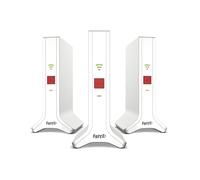 FRITZ!Repeater FRITZ!Mesh Set 4200 3-pack Edition Inter Repetidor de red 4200 Mbit/s Rojo, Blanco