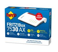 AVM fritzbox 7530 Ax Wifi 6 Mesh VDSL DSL Módem 4-Port Gigabit WLAN Router Weiss