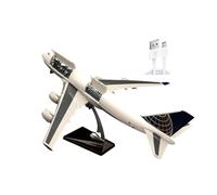 AVMLWEPA 1:150 Scale B747 Civil Passenger Diecast Aircraft Model with Touch-Sound Activated Lights Removable Stand Premium Collectible Display for Adult Aviation Enthusiasts Office Desk Gift(Normal)