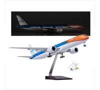 AVMLWEPA Estatua de la colección de aviones modelo Holland 777 a gran escala 1:130 con control de sonido o tacto ligero y kit de herramientas de limpieza de puntas de 10 piezas para decoración o