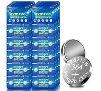 avmzvo Pilas de botón SR621SW AG1 LR621, pila de reloj de 1,5 V, 80 unidades, 364/164/LR60/SR60, embalaje seguro para niños, sin mercurio