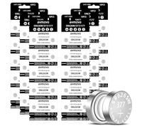 Avmzvo SR626 Equivalente a SR626SW batería 377 626 de Reloj Pila de botón de 1,5 V 60 Piezas. 【3 años de garantía】