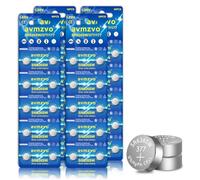 avmzvo SR626SW Pilas botón, pila para reloj 377 V377 LR626 SR626 AG4 1,5V alcalinas, 40 unidades, sin mercurio, embalaje seguro para niños【5 años de garantía】